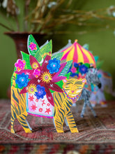Load image into Gallery viewer, Tiger Parade die-cut Greetings Card