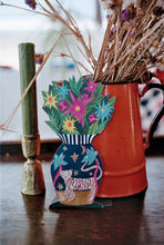 Load image into Gallery viewer, Magical Pop Up Tiger Vase Greetings Card