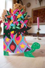 Load image into Gallery viewer, Tortoise Parade die-cut Greetings Card