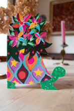 Load image into Gallery viewer, Tortoise Parade die-cut Greetings Card