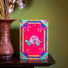 Load image into Gallery viewer, Border Tortoise Blank Greetings Card