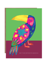 Load image into Gallery viewer, Magical Toucan Birthday Greetings Card