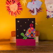 Load image into Gallery viewer, Age 8 Party Tortoise Children's Birthday Greetings Card