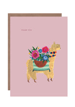 Load image into Gallery viewer, Alpaca Thank you Greetings Card