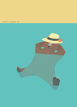 Load image into Gallery viewer, Relaxing Bear Easy Does It Greetings Card