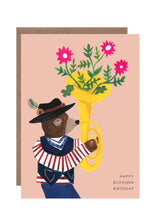 Load image into Gallery viewer, Blooming Bear Birthday Greetings Card