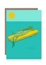 Load image into Gallery viewer, Croc Dad Stay Cool Greetings Card