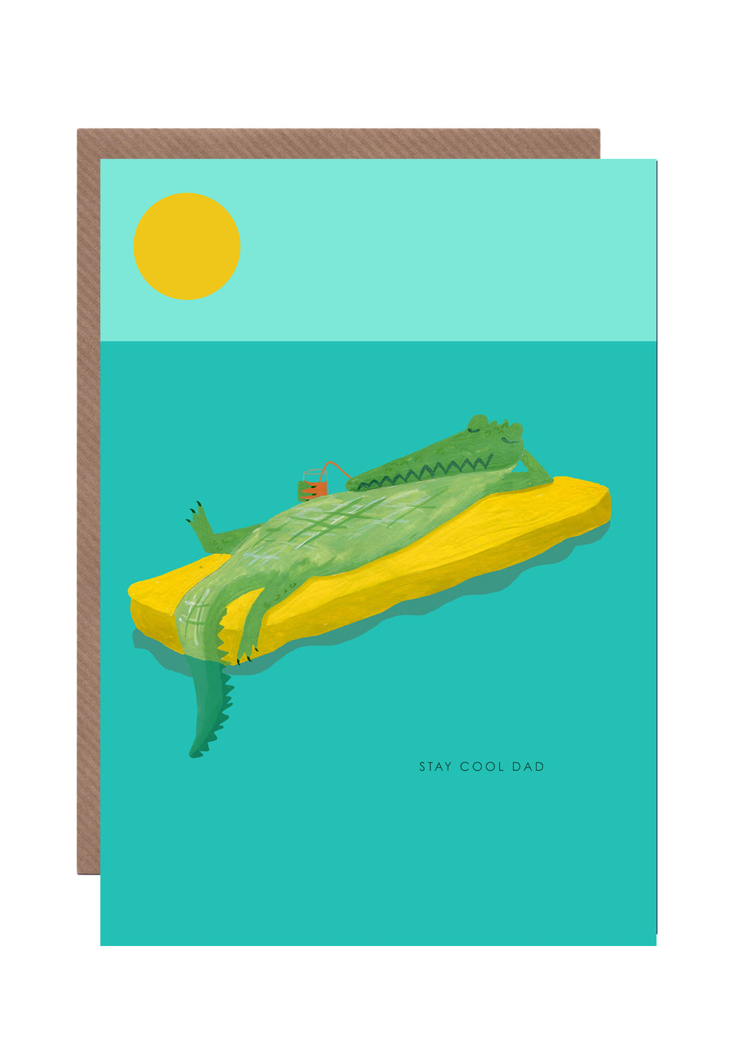 Croc Dad Stay Cool Greetings Card