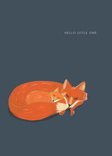 Load image into Gallery viewer, Fox and Cub New Baby Greetings Card