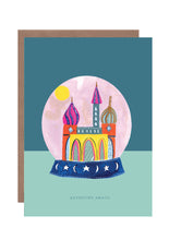Load image into Gallery viewer, Globe Adventure Awaits Greetings Card