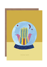 Load image into Gallery viewer, Globe Feeling Lucky Greetings Card
