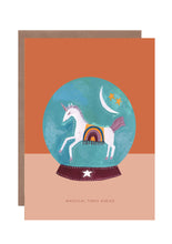 Load image into Gallery viewer, Globe Magical Unicorn Greetings Card