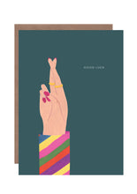 Load image into Gallery viewer, Good Luck Rainbow Hand Greetings Card