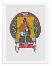 Load image into Gallery viewer, Gypsy Fortune Teller Wagon A3 Print