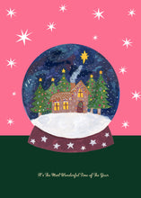 Load image into Gallery viewer, Magical Home Snow Globe Christmas Card