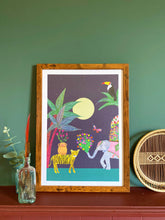Load image into Gallery viewer, Moonlight Safari A3 Print