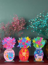 Load image into Gallery viewer, Magical Pop Up Paper Vases Greetings Cards Bundle (Set of 4 Cards)