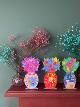 Load image into Gallery viewer, Magical Pop Up Paper Vases Greetings Cards Bundle (Set of 4 Cards)