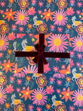 Load image into Gallery viewer, Zebra Flower Power Luxury Gift Wrap ( Single Sheet)