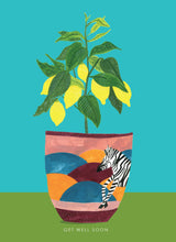 Load image into Gallery viewer, Lemon Tree Get Well Soon Greetings Card
