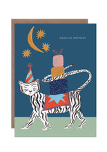 Load image into Gallery viewer, Magical White Tiger Birthday Greetings Card