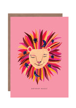 Load image into Gallery viewer, Magic Party Lion Birthday Greetings Card
