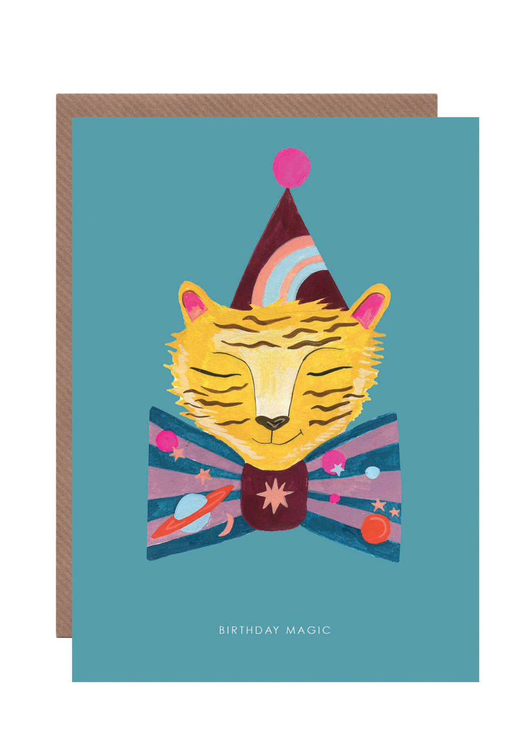 Magic Party Tiger Birthday Greetings Card