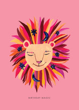 Load image into Gallery viewer, Magic Party Lion Birthday Greetings Card
