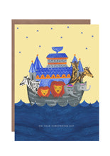 Load image into Gallery viewer, Noahs Ark christening card