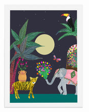 Load image into Gallery viewer, Moonlight Safari A3 Print