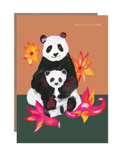 Load image into Gallery viewer, Panda and Cub New Baby Greetings Card