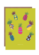 Load image into Gallery viewer, Decorative Pineapple Thank you Greetings Card
