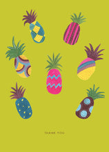 Load image into Gallery viewer, Decorative Pineapple Thank you Greetings Card