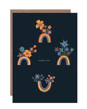 Load image into Gallery viewer, Botanical Rainbows Thank you Greetings Card
