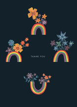 Load image into Gallery viewer, Botanical Rainbows Thank you Greetings Card