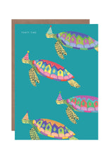 Load image into Gallery viewer, Party Turtles Birthday Greetings Card