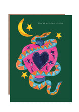 Load image into Gallery viewer, Snake Love Potion Greetings Card