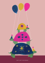 Load image into Gallery viewer, Tortoise Tower birthday greetings card