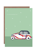 Load image into Gallery viewer, Wedding Flower Car greetings card