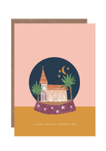Load image into Gallery viewer, Magical Wedding Globe greetings card