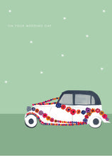 Load image into Gallery viewer, Wedding Flower Car greetings card