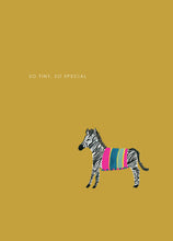 Load image into Gallery viewer, Tiny Zebra New Baby Greetings Card