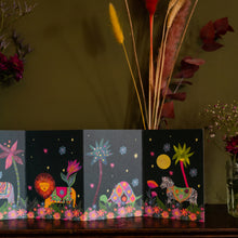 Load image into Gallery viewer, Animal Parade Magical Concertina Card