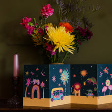 Load image into Gallery viewer, Tropical Parade Magical Concertina Card
