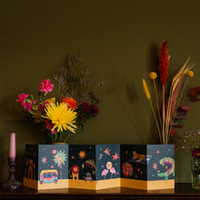 Load image into Gallery viewer, Tropical Parade Magical Concertina Card