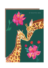 Load image into Gallery viewer, Giraffe Beautiful Mum Greetings Card