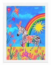 Load image into Gallery viewer, Magnificent Daydreaming Zebra A3 Art Print
