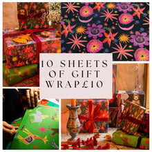 Load image into Gallery viewer, SALE LUCKY DIP EVERYDAY GIFT WRAP- 10 folded sheets for £10
