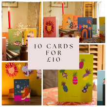 Load image into Gallery viewer, SALE LUCKY DIP CARDS- 10 Greetings cards for £10
