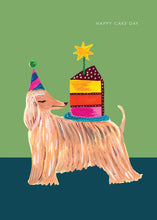 Load image into Gallery viewer, &#39;Afghan Dog&#39; Birthday Greetings Card
